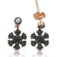 925 Ayar Gümüş Kar Tanesi Küpe