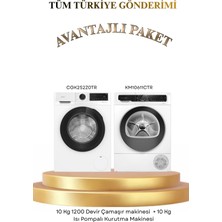 Profilo 2 Li Set 10 kg 1200 Devir Çamaşır Makinesi CGK252Z0TR +  10 kg Isı Pompalı Kurutma Makinesi KM10611CTR