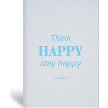 Delixa 15X21 Keten Süresiz Planlayıcı Ajanda Defter Mavi