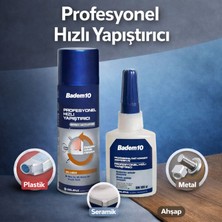 Badem10 Hızlı Yapıştırıcı 400 ml Sprey Güçlü Formül Profesyonel Çok Amaçlı Kullanım Ahşap Metal Plastik