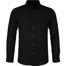 Trender Basic Siyah Erkek Gömlek 11-5264