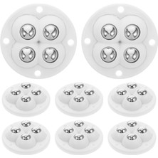 Delixa 8 Yapıştırılabilir Tekerlekler, Sessiz Döner Bilyalı Tekerlekler, Dolap, Mini Ev Aletleri, Saklama K