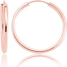 ​gümüş Rose Kaplama Halka Küpe