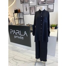 Otto Desigen Taş Detaylı Saten Takım