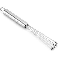 Delixa Paslanmaz Boncuk Çırpıcı – Ergonomik , Dayanıklı Mutfak Çırpma Teli, Yumurta, Süt, Krema, Sos, Hamur