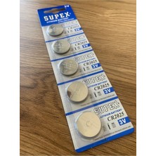 Delixa 1 Kart 5 Adet Honda Civic Kumanda Pili CR2025 3V Lityum Para Pil 5li Supex