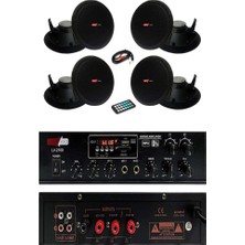 Delixa Small 5, Tavan Hoparlör Anfi Ses Sistemi Paketi (1 Anfi + 4 Hoparlör)