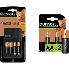 Delixa Cef 14 Şarj Aleti + 2'şer Adet Aaa Pil (4 Saat Şarj Cihazı, 1 Adet) + Durace