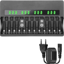 Delixa Beston BST-C9028WL Pil Şarj Aleti Universal Dijital Ekranlı 9V--AAA Ni-Mh Ni-Cd -Ion