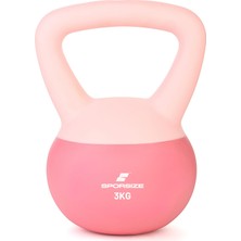 Delixa Touch Kettlebell – Kaydırmaz Yüzey – Evde & Fitness Ağırlığı – 2–10 Seçenekleri ( Pembe, 3 )