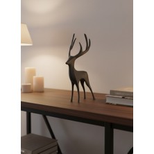 Buğlem Event Gri Geyik Biblo Minimal Tasarım Şık Ev Aksesuarı - LG002W-7LD024