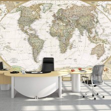 Delixa Plustablo Geographic 2007 Dünya Haritası Poster Kağıdı 105X157 Cm.