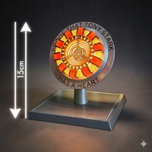 Pilovestik Iron Man Ark Reaktörü Masa Lambası Işıklı Figür Tony Stark Heart 15 cm