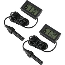 Delixa Inrıgorous Dijital Termometre Higrometre, Higrometre Termometre, Mini Prob Termometre Sıcaklık Nem Ö