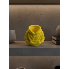 Buğlem Event Sarı Hoodie Kalemlik 10X10 cm Masa Üstü Düzenleyici - LG002W-7LD1V4