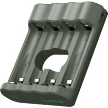 Delixa B441 USB Şarj Cihazı (Pilsiz Model) 4 Kanallı Hem Hemde Aaa Şarjlı Piller Için