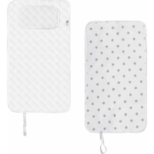 Delixa 'ness Boy Bebek Alt Açma Pedi, Sıvı Geçirmez, Leke Tutmaz, Puantiyeli, Gri, 40X70CM