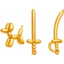 Gemar,sosis Balon Kaliteli Marka Balon 25 Adet Krom Süslme Parti Doğum Günü.