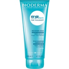 Delixa Abcderm Foaming Cleanser Bebek, Yüz, Saç, Vücut Temizleyici Şampuan Kuru, Hassas Cilt 200 ml