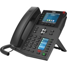Delixa Fanvil X5U -End Voıp Telefon, 3,5 Inç Ekran, Dss Tuşları Için 2,4 Inç Yan Ekran. 16 Sıp Hatları, Çif