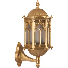 Delixa Avonnı BAP-68051-BSA-M2-OP Sarı Elektrostatik Toz Boyalı Dış Mekan Aydınlatma, E27, Aluminyum, Döküm