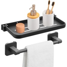 Delixa Gkgyeus Rv Alüminyum Katlanır , 90° Rv Katlanabilir Rafı, Havlu Askısı, Matkapsız, Karavan Depolama