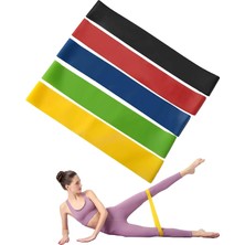 Delixa Fitness Bantları, Direnç Bantları, Jimnastik Bandı, Antrenman Bantları 5li Set