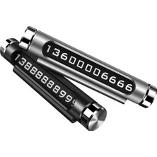 Delixa Dailytech Araba Araç Park Numaratör Telefon Numarası Yazma Gümüş Gri