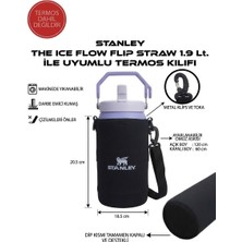 Safir Kamp Stanleye Iceflow Flip Straw 1.9 Lt. ile Uyumlu Omuz Askılı Termos Kılıfı