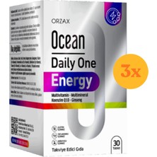 Orzax Ocean Daily One Energy 30 Tablet - 3 Adet (Toplam 90 Tablet)