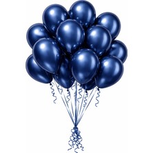 Gemar Krom Balon,12 Inç Lacivert 25 Adet,süsleme ve Parti.