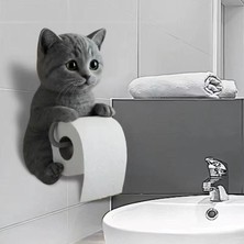 Elektronikçim Kedi Tasarımlı Tuvalet Kağıtlığı