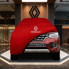 ULTRASHOP Renault Alaskan Kırmızı Kumaş Oto Branda Araca Özel Penye Araba Brandası Araç Örtüsü