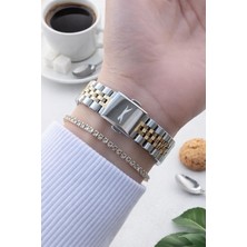 Slazenger Çelik Kordon 2 Yıl Garantili 5 Atm Suya Dayanıklı Kadın Kol Saati+Bileklik SL.G2240.M09