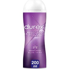 Durex 200 ml Aloe Vera Masaj Jeli & Kayganlaştırıcı 2'si 1 Arada Rahatlatıcı Özellikler