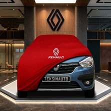 ULTRASHOP Renault Express Kırmızı Kumaş Oto Branda Araca Özel Penye Araba Brandası Araç Örtüsü