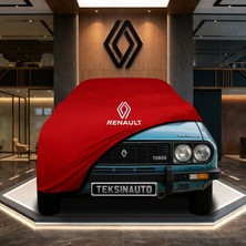 ULTRASHOP Renault 12 Toros Station Wagon Kırmızı Kumaş Oto Branda Araca Özel Penye Araba Brandası Araç Örtüsü