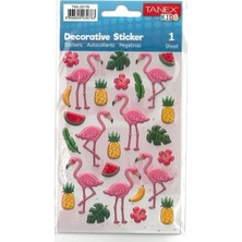  tanex flamingo serisi etiket sticker tnx-25176