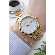 Slazenger Çelik Kordon 2 Yıl Garantili 5 Atm Suya Dayanıklı Kadın Kol Saati+Bileklik SL.G2240.M08