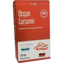 Orzax Ocean Curcumin Karabiber Ekstresi Takviye Edici Gıda 30 Kapsül