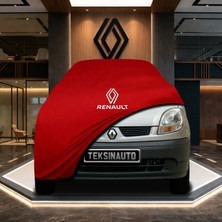 ULTRASHOP Renault Kangoo (2007-2021) Kırmızı Kumaş Oto Branda Araca Özel Penye Araba Brandası Araç Örtüsü