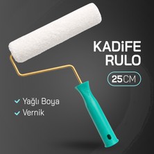 Dekor (1 Ade) 25 cm Kadife Rulo Yağlı Boya ve Vernik Için Uygun Vernik Uzmanı Kadife Boya Rulosu