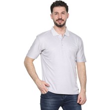 Hedefnur Tekstil Erkek Baba ve Orta Yaş Penye Tişört Yakalı Cepli Oxfort Düz Model Klasik Kesim