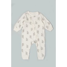 Vauva Bebek Çocuk Tulum Uzun Kollu Baskılı Fermuarlı Kız Erkek Pijama Tulum