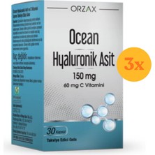 Orzax Ocean Hyaluronik Asit 150 Mg 30 Kapsül - 3 Adet (90 Kapsül)