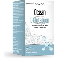 Orzax Ocean L-Glutathione 250 Mg 30 Tablet Takviye Edici Gıda - Dezenfektan Hediyeli (%72 Alkol)