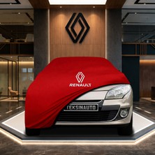 ULTRASHOP Raneult Megane 3 Station Wagon (2008-2016) Kırmızı Kumaş Oto Branda Penye Araba Brandası Araç Örtüsü
