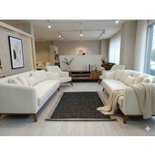 Evim Mabedim Sisal Bordürlü Jut Hasır Halı Salon, Oturma Odası, Mutfak, Balkon Halısı