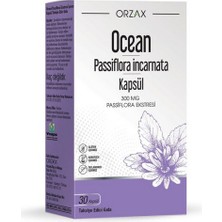 Orzax Ocean Passiflora 300 Mg 30 Kapsül - Dezenfektan Hediyeli (%72 Alkol)