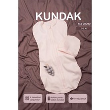 Vauva  Bebek Için %100 Pamuklu Çif Taraflı Fermuarlı Kundak Yumuşak Penye Kumaş Nefes Alabilen Kumaş